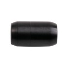 Cierre magnético negro de acero inoxidable 25x14mm (ID 10mm) cepillado