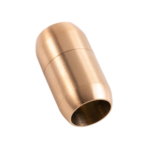 Roestvrijstalen magneetsluiting goud 25x14mm (ID 10mm) geborsteld