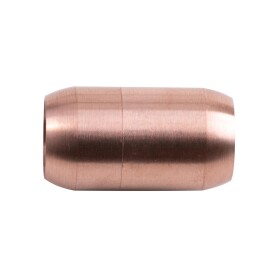 Stainless steel magnetic clasp rose gold 25x14mm (ID 10mm) brushed