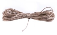 Cordoncino macramè metallizzato cordoncino gioielli Ø1mm Champagne