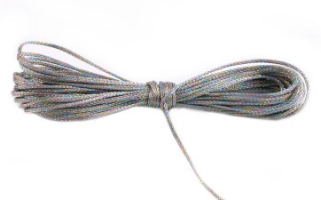 Metallic Macrame ribbon jewelry cord Ø1mm Multi Color