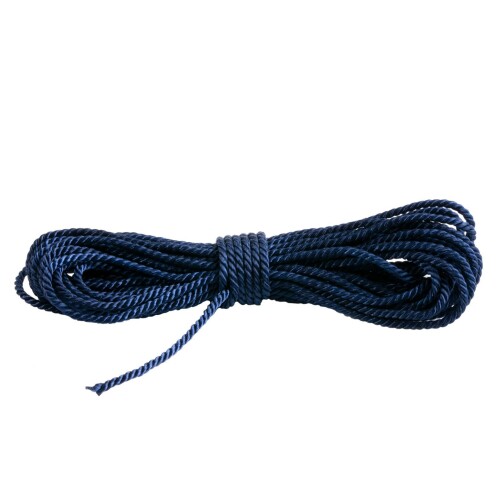Cordón de joyería retorcido Ø2mm Azul oscuro