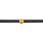Zamak schuifkraal / schuiver rond spiraal goud ID 5x2mm 24K verguld