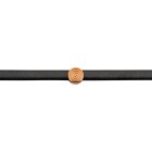 Zamak sliding bead Round coil rose gold ID 5x2mm 24K rose gold plated