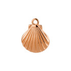 Zamak Hanger Schelp roségoud 16x17mm roséverguld