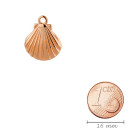 Zamak Hanger Schelp roségoud 16x17mm roséverguld