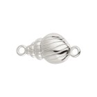 Zamac pendant/connector Shell silver 13x20mm 999° silver plated
