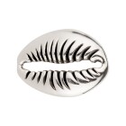 Colgante de Zamak Cáscara de Kauri de plata antigua 22x30mm 999° plateado