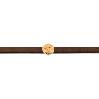 Zamak sliding bead Round Angel gold ID 5x2mm 24K gold plated