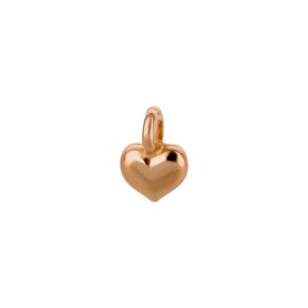 Mini Pendentif Cœur or rose 5mm plaqué or rose