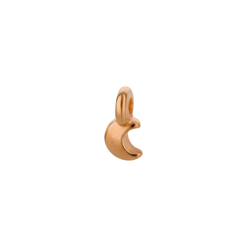 Mini-Anhänger Mond rosegold 5mm rosévergoldet