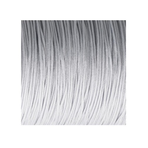 10m Makrameeband Satinkordel Ø0,8mm Hellgrau