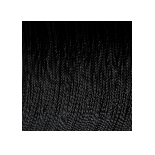 10m Ruban Macramé cordon satin Ø0.8mm Noir