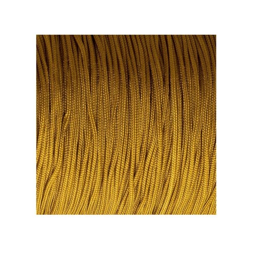 10m Cordón de satén de cinta de Macrame Ø0,8mm Ocre