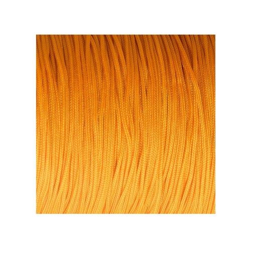 10m Ruban Macramé cordon satin Ø0,8mm Orange clair