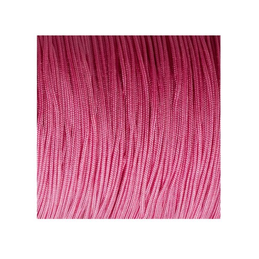 10m Nastro Macrame in corda di raso Ø0,8mm Rosa scuro