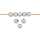 Metallperle Rund antik silber 6mm (Ø1,5mm) 999° versilbert