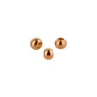 Metal bead Round rose gold 3mm (Ø1.2mm) 24K rose gold plated