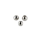 Metal bead Round silver antique 3mm (Ø1.2mm) 999° silver plated