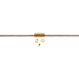 Perlina di metallo Anello in oro 3x0,8mm (Ø1,9mm)...