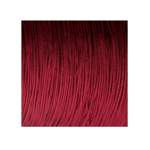 10m Cordón de satén de cinta de Macrame Ø0,8mm Rojo oscuro