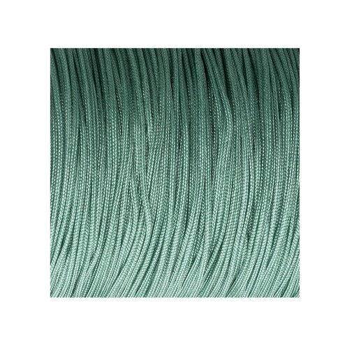 10m Cordón de satén de cinta de Macrame Ø0,8mm Verde marino pastel