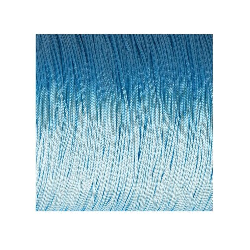 10m Cordón de satén de cinta de Macrame Ø0,5mm Azul claro