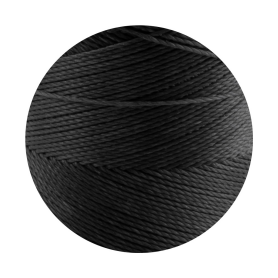 Linhasita® Waxed Polyester Yarn Black Ø0,75mm