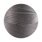 10m Linhasita® gewachstes Polyestergarn Grau Ø0,75mm für Makrameeschmuck