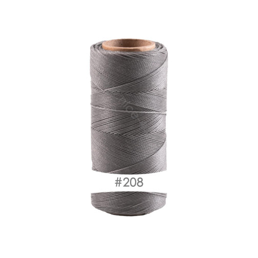228m cordón de poliéster encerado Linhasita® Gris Ø0,75mm para joyería de macramé