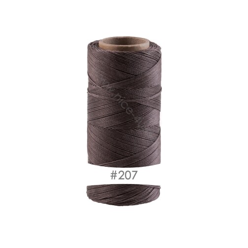 Linhasita® Fil Polyester Ciré Cappuchino Ø0,75mm 1 Rolle (228m)