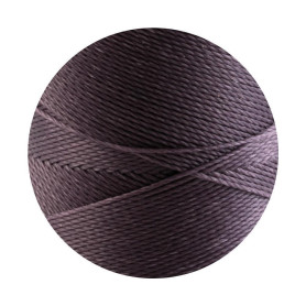 10m Linhasita® waxed polyester cord Plum Brown...