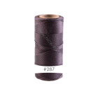 228m Linhasita® waxed polyester cord Plum Brown Ø0,75mm for macramé jewelry