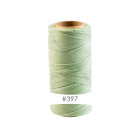 228m cordoncino in poliestere cerato Linhasita® Verde pastello Ø0,75mm per gioielli macramè