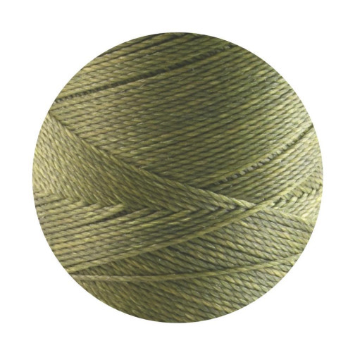 10m cordoncino in poliestere cerato Linhasita® Khaki Ø0,75mm per gioielli macramè