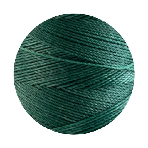 Linhasita® Filato di poliestere cerato Abete verde Ø0,75mm 10m