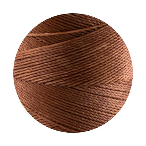 Linhasita® Waxed Polyester Yarn Light Brown Ø0,75mm 10m