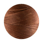 10m cordon polyester ciré Linhasita® Marron clair Ø0,75mm pour bijoux macramé