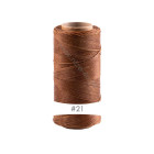 228m cordón de poliéster encerado Linhasita® Marrón claro Ø0,75mm para joyería de macramé