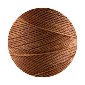 10m cordon polyester ciré Linhasita® Toffee...