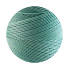 10m cordón de poliéster encerado Linhasita® Verde marino pastel Ø0,75mm para joyería de macramé