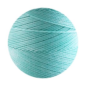 10m Linhasita® gewaxt polyestergaren Pale Turkoois...
