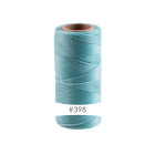 228m cordon polyester ciré Linhasita® Turquoise clair Ø0,75mm pour bijoux macramé