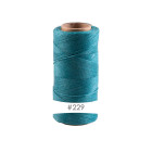228m cordon polyester ciré Linhasita® Turquoise Ø0,75mm pour bijoux macramé