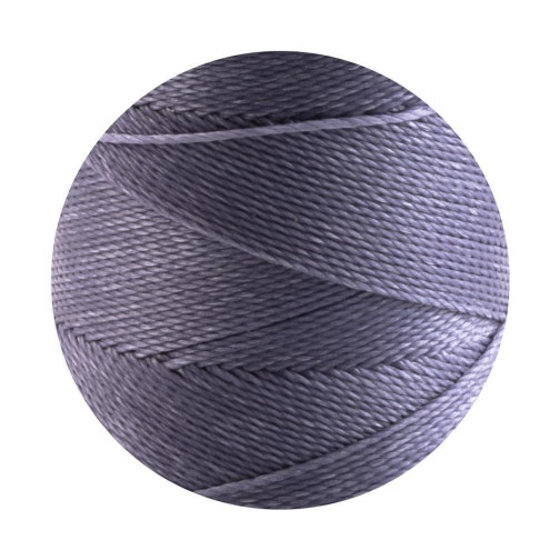 10m cordón de poliéster encerado Linhasita® Gris lila Ø0,75mm para joyería de macramé
