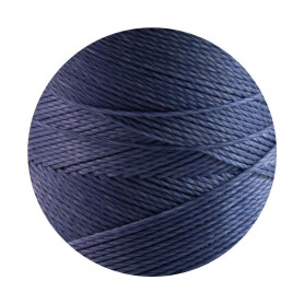 Linhasita® Fil Polyester Ciré Bleu marine...