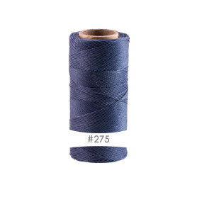 228m cordon polyester ciré Linhasita® Bleu...