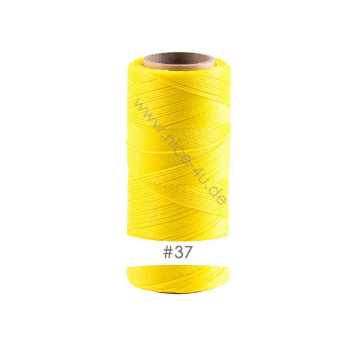 228m cordoncino in poliestere cerato Linhasita® Giallo Ø0,75mm per gioielli macramè