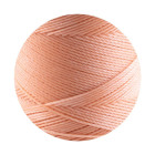 10m cordon polyester ciré Linhasita® Abricot Pastel Ø0,75mm pour bijoux macramé