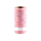 228m Linhasita® gewachstes Polyestergarn Hellrosa Ø0,75mm für Makrameeschmuck